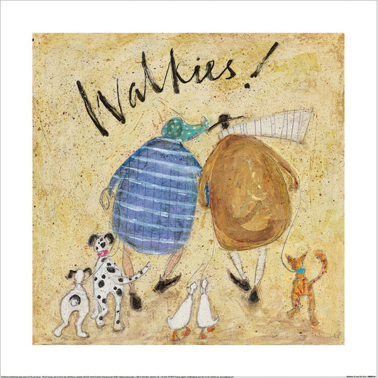 Kunstdruck Sam Toft - Walkies, 40 × 40 cm