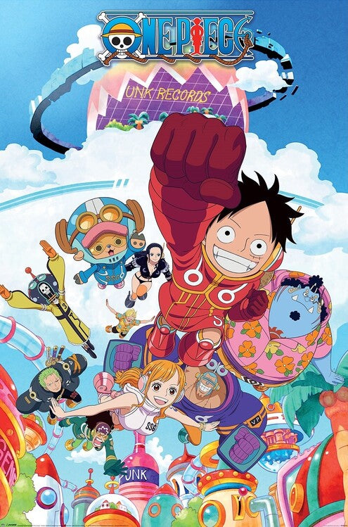 One Piece - Punk Records Poster, Plakat, 61 × 91.5 cm