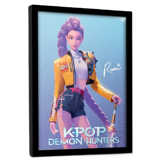 K-Pop Demon Hunters - Rumi Gerahmte Poster, Bilder, 34.3 x 44.5 cm