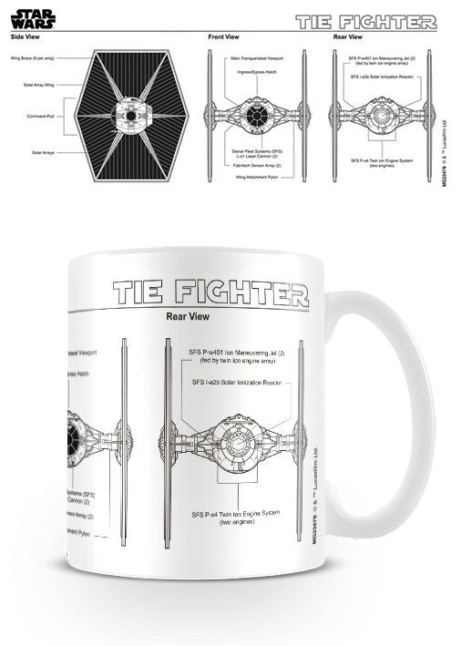 Tasse Star Wars - Tie Fighter Sketch, 0,33 l