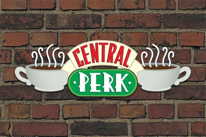 Friends TV - Central Perk Brick Poster, Plakat, 91.5 × 61 cm