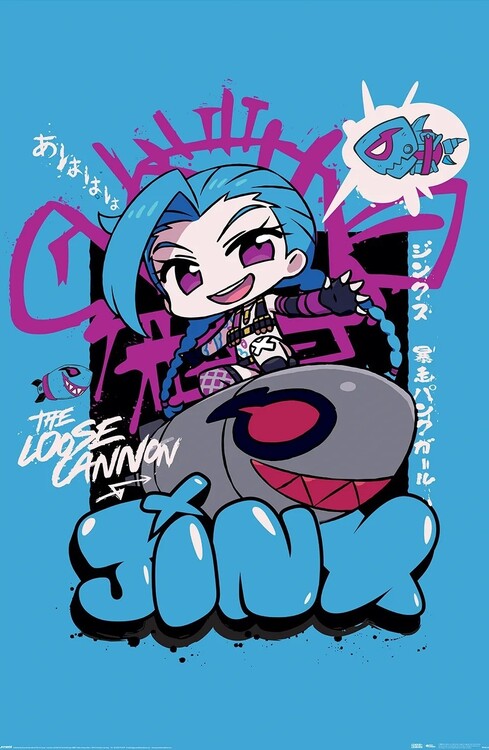 League of Legends - Chibi Jinx Poster, Plakat, 61 × 91.5 cm