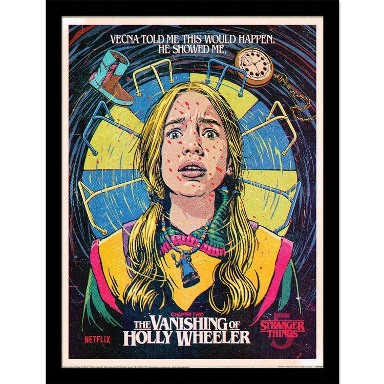 Stranger Things 5 - EP2 Holly Wheeler Gerahmte Poster, Bilder, 33 x 43 cm
