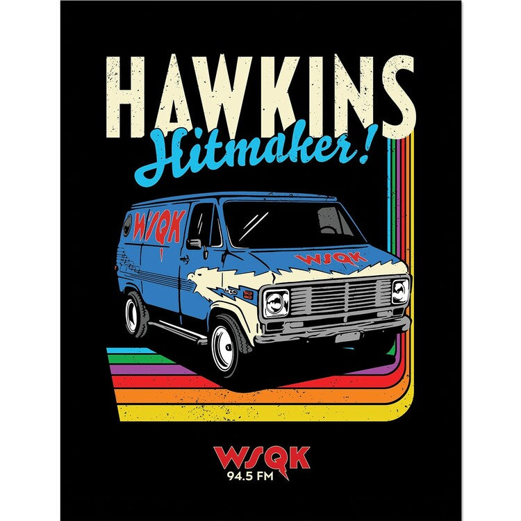 Stranger Things 5 - WSQK 94.5 FM Gerahmte Poster, Bilder, 33 x 43 cm