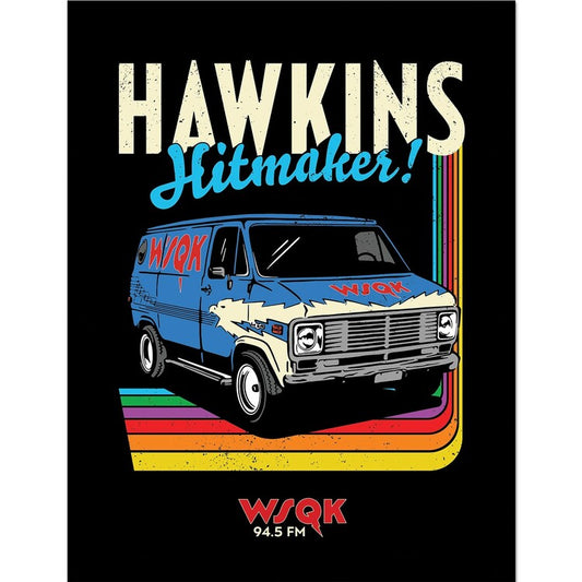 Stranger Things 5 - WSQK 94.5 FM Gerahmte Poster, Bilder, 33 x 43 cm