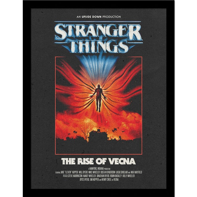 Stranger Things 5 - The Rise of Vecna Gerahmte Poster, Bilder, 33 x 43 cm