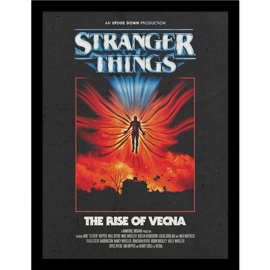 Stranger Things 5 - The Rise of Vecna Gerahmte Poster, Bilder, 33 x 43 cm