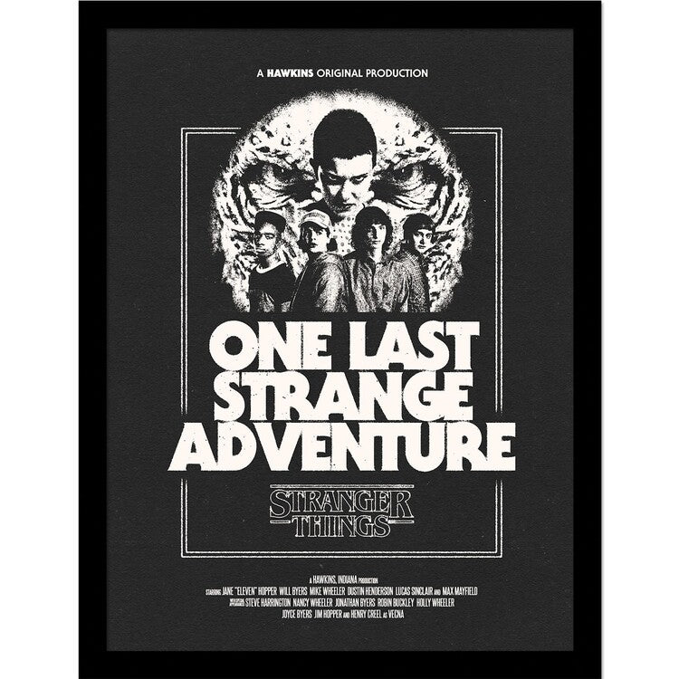 Stranger Things 5 - One Last Strange Adventure Gerahmte Poster, Bilder, 33 x 43 cm