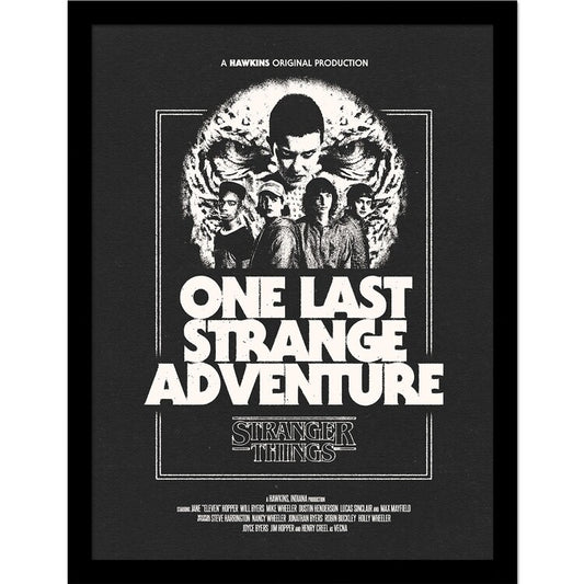 Stranger Things 5 - One Last Strange Adventure Gerahmte Poster, Bilder, 33 x 43 cm