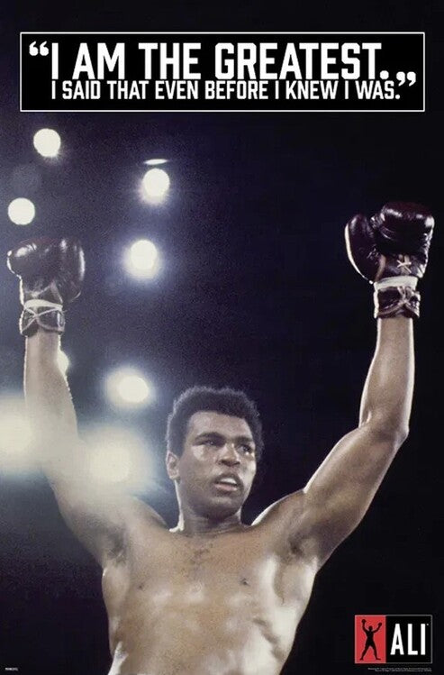 Muhammad Ali - I am the Greatest Poster, Plakat, 61 × 91.5 cm