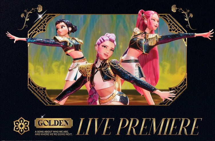 K-Pop Demon Hunters - Golden Live Poster, Plakat, 91.5 × 61 cm