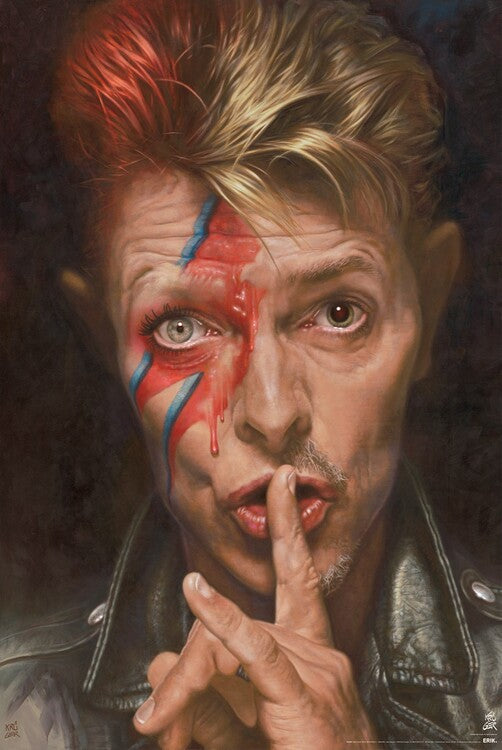Sebastian Kruger - David Bowie Poster, Plakat, 61 × 91.5 cm