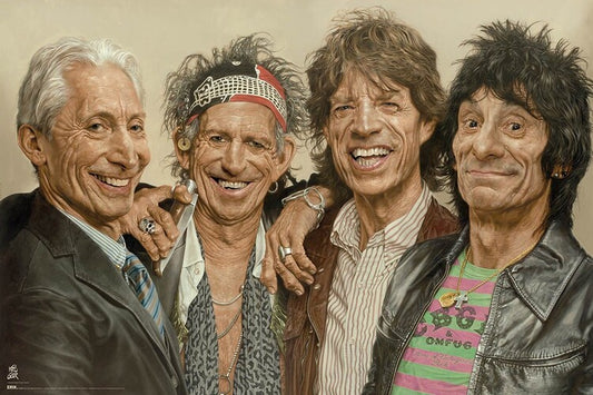 Sebastian Kruger - The Rolling Stones Poster, Plakat, 91.5 × 61 cm