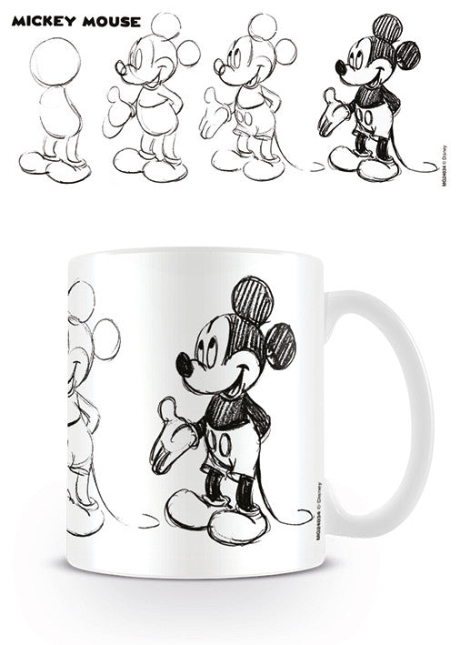 Tasse Micky Maus (Mickey Mouse) - Sketch Process, 0,33 l
