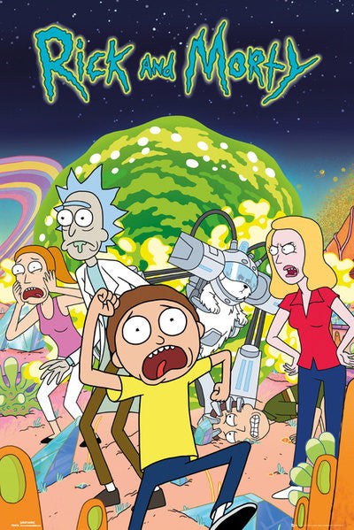 Rick & Morty - Group Poster, Plakat, 61 × 91.5 cm