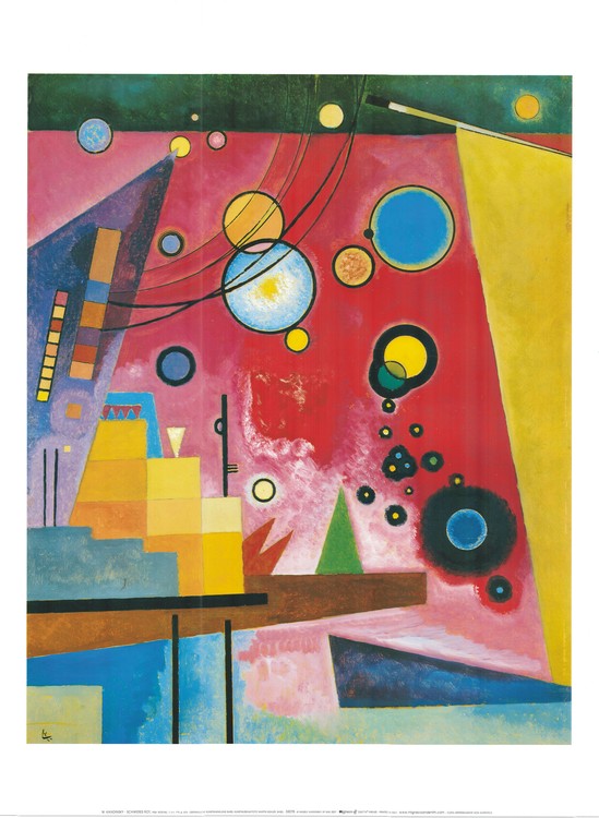 Kunstdruck Heavy Red, Wassily Kandinsky, 60 × 80 cm