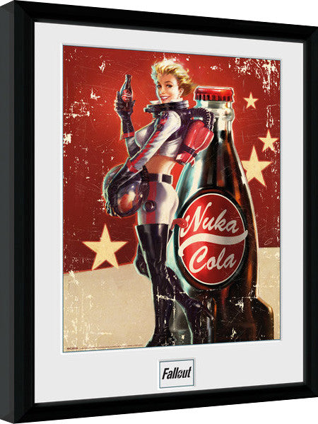 Fallout 4 - Nuka Cola Gerahmte Poster, Bilder, 30 × 40 cm
