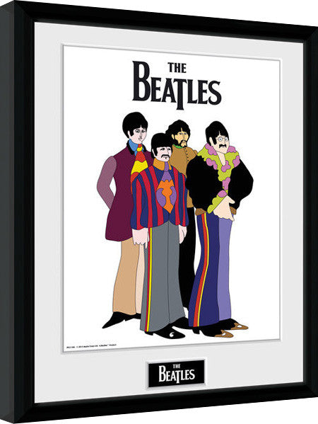 The Beatles - Yellow Submarine Group Gerahmte Poster, Bilder, 30.5 × 40.6 cm