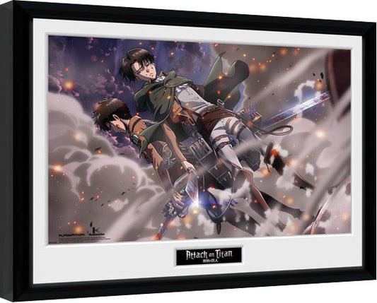 Attack On Titan - Smoke Blast Gerahmte Poster, Bilder, 34 × 44.2 cm