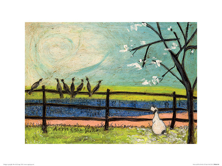Kunstdruck Sam Toft - Doris and the Birdies, 40 × 30 cm