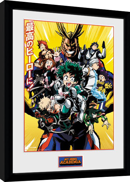My Hero Academia - Season 1 Gerahmte Poster, Bilder, 34 × 44.2 cm