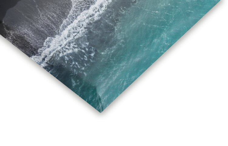 Leinwand Poster, Bilder black beach, Marcus	Hennen, 70 × 40 cm