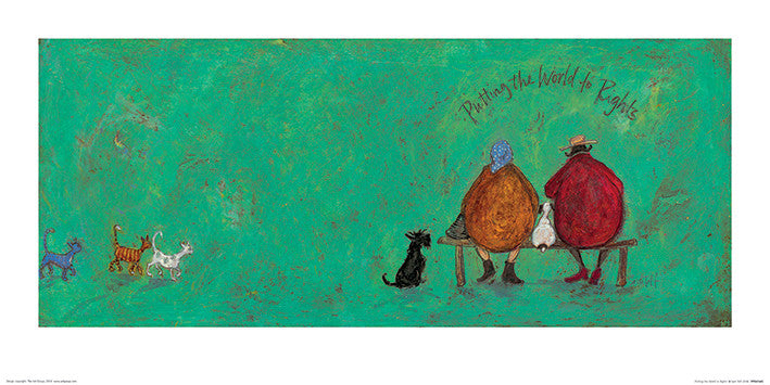 Kunstdruck Sam Toft - Putting the World to Rights, 60 × 30 cm