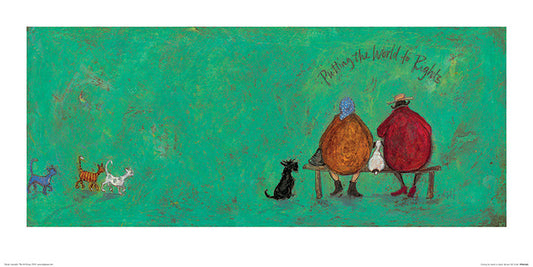 Kunstdruck Sam Toft - Putting the World to Rights, 60 × 30 cm