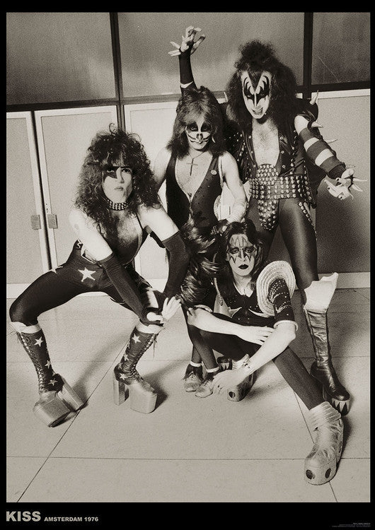 Kiss - Amsterdam 1976 Poster, Plakat, 59.4 × 84.1 cm
