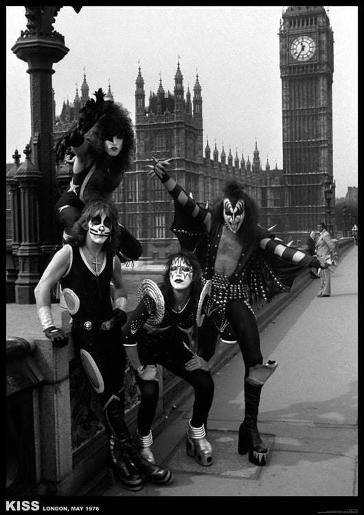 Kiss - London, May 1976 Poster, Plakat, 59.4 × 84.1 cm