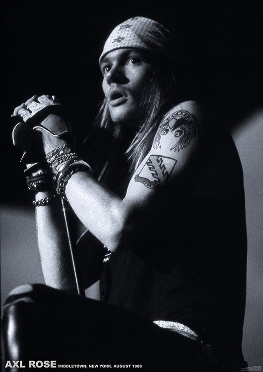 Guns N Roses (Axl Rose) - Middletown, New York, August 1988 Poster, Plakat, 59.4 × 84.1 cm