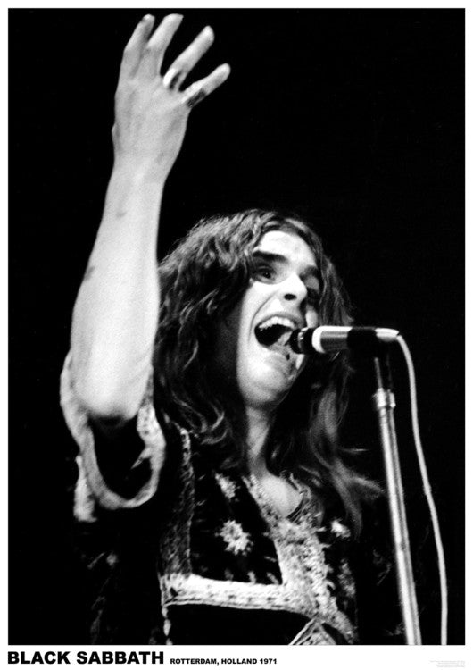 Black Sabbath (Ozzy Osbourne) - Rotterdam, Holland 1971 Poster, Plakat, 59.4 × 84.1 cm