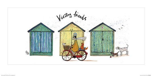 Kunstdruck Sam Toft - Visiting Friends, 60 × 30 cm