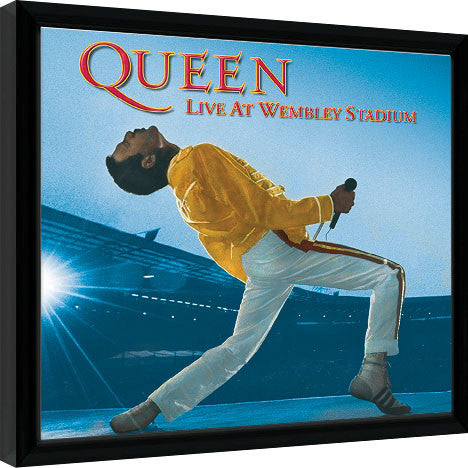 Queen - Live At Wembley Gerahmte Poster, Bilder, 31.5 × 31.5 cm