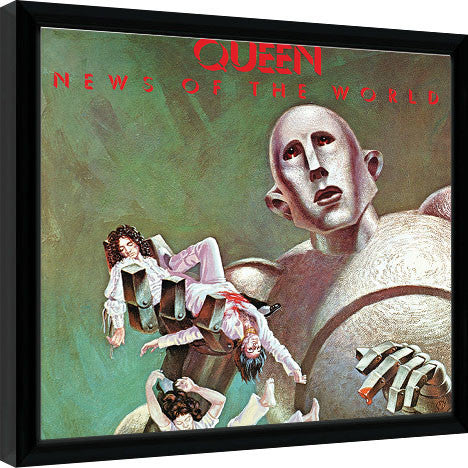Queen - News Of The World Gerahmte Poster, Bilder, 31.5 × 31.5 cm