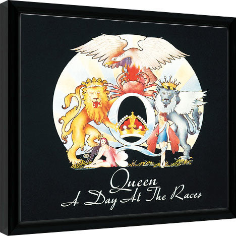 Queen - A Day At The Races Gerahmte Poster, Bilder, 31.5 × 31.5 cm