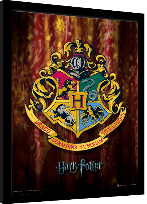 Harry Potter - Hogwarts Crest Gerahmte Poster, Bilder, 34.3 × 44.5 cm