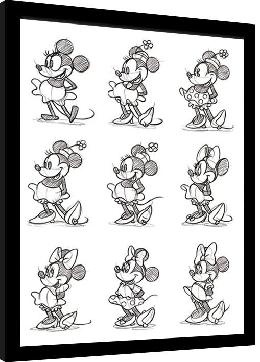 Mickey Mouse Gerahmte Poster, Bilder, 34.3 × 44.5 cm