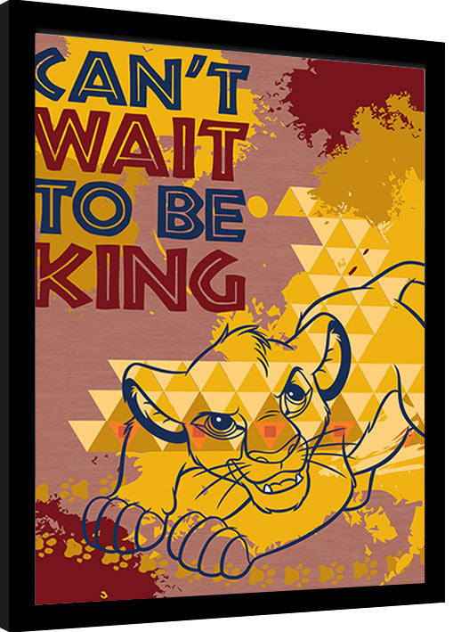 Der König der Löwen - Can't Wait to be King Gerahmte Poster, Bilder, 34.3 × 44.5 cm