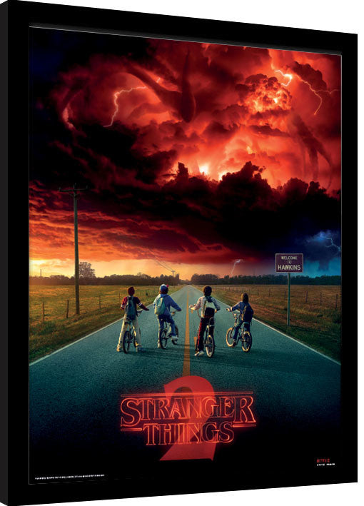 Stranger Things - Mind Flayer Gerahmte Poster, Bilder, 30 × 40 cm