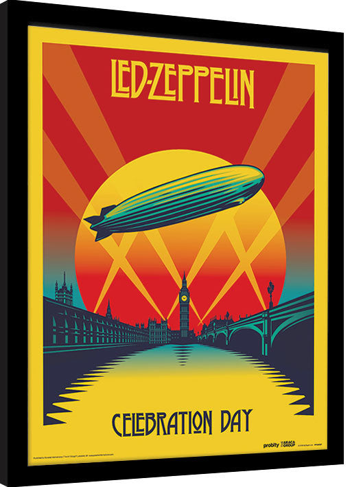 Led Zeppelin - Celebration Day Gerahmte Poster, Bilder, 34.3 × 44.5 cm