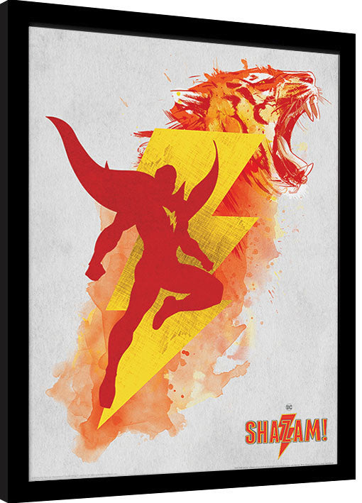 Shazam - Shazam's Might Gerahmte Poster, Bilder, 34.3 × 44.5 cm