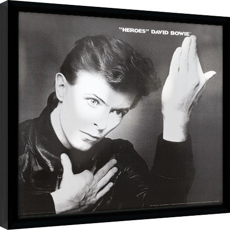 David Bowie - Heroes Gerahmte Poster, Bilder, 31.5 × 31.5 cm