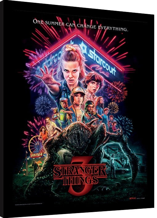Stranger Things - Summer of 85 Gerahmte Poster, Bilder, 34.3 × 44.5 cm