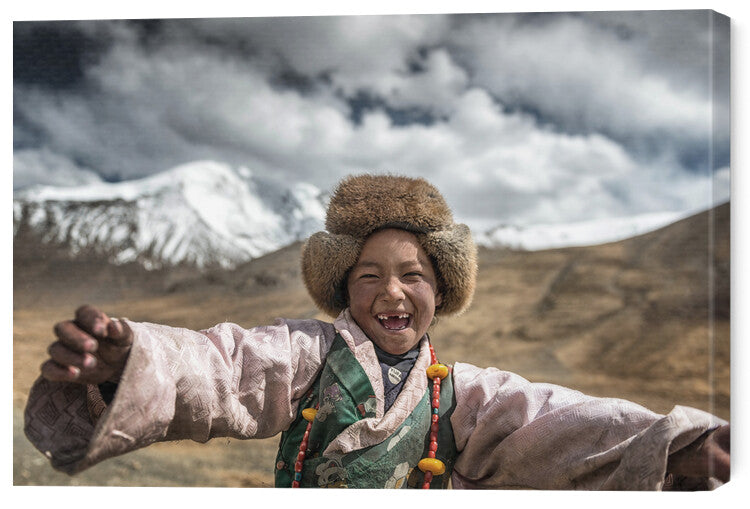 Leinwand Poster, Bilder Smile Tibet, Sarawut Intarob, 60 × 40 cm