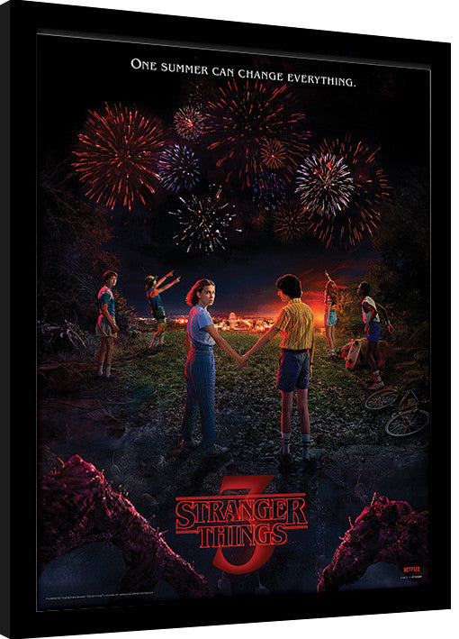Stranger Things - One Summer Gerahmte Poster, Bilder, 34.3 × 44.5 cm