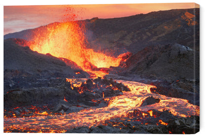 Leinwand Poster, Bilder La Fournaise Volcano, Barathieu Gabriel, 60 × 40 cm