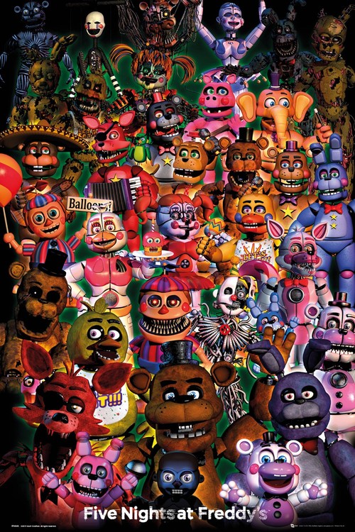 Five Nights At Freddy's - Ultimate Group Poster, Plakat, 61 × 91.5 cm