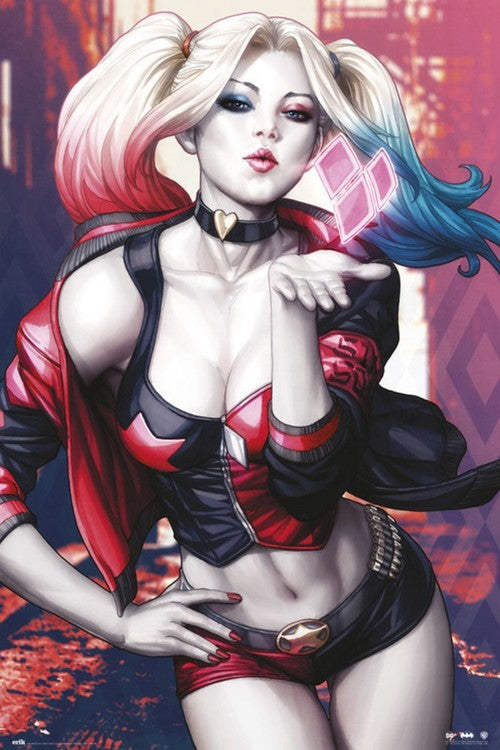 Harley Quinn - Kiss Poster, Plakat, 61 × 91.5 cm