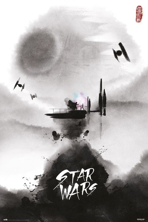 Star Wars - Ink Poster, Plakat, 61 × 91.5 cm